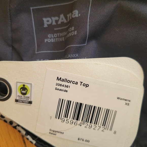 NWT Prana Mallorca Swim Bikini Top in Seaside Size XS - Picture 6 of 6